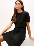 Black Interlock Knit Mini T-Shirt Dress  Women
