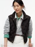Black Flag Down Lightweight Quilted Gilet  Women