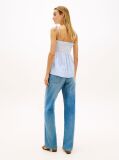 Multi Seersucker Smock Spaghetti Strap Top  Women