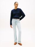 Blue Faded Mid Rise Bootcut Jeans  Women