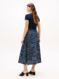 Multi Pure Linen A-Line Midi Skirt  Women