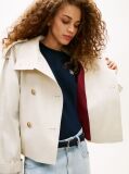 Beige Water Repellent Short Trench Jacket  Women