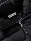 Black Slim Down Hooded Coat  Women