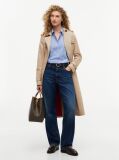 Μπλε Πουκάμισο Σε Κανονική Γραμμή Με Κεντητή Σημαία  Γυναίκες