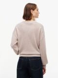 Beige Pure Cashmere Relaxed Crew Neck Jumper  Women