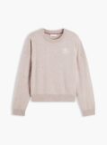 Beige Pure Cashmere Relaxed Crew Neck Jumper  Women
