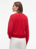 Red Pure Cashmere Relaxed Crew Neck Jumper  Women