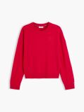 Red Pure Cashmere Relaxed Crew Neck Jumper  Women