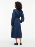 Blue Denim Belted Midi Shirt Dress  Women