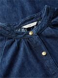 Blue Denim Belted Midi Shirt Dress  Women