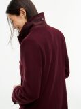 Red Manteco Wool Blend Slim Double Breasted Longline Coat  Women