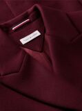 Red Manteco Wool Blend Slim Double Breasted Longline Coat  Women