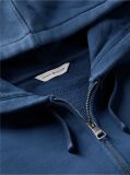 Blue Logo Zip-Thru Oversized Hoody  Women