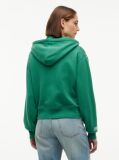 Green Logo Zip-Thru Oversized Hoody  Women