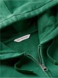 Green Logo Zip-Thru Oversized Hoody  Women