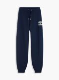 Blue Flock Varsity Logo Cuffed Joggers  Women