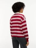 Multi Rugby Stripe Relaxed Polo Sweatshirt  Women