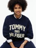Blue Flock Varsity Logo Oversized Sweatshirt  Women