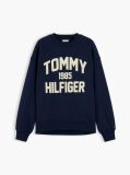 Blue Flock Varsity Logo Oversized Sweatshirt  Women