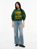 Green Flock Varsity Logo Oversized Sweatshirt  Women