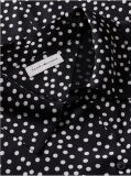 Black Relaxed Fit Print Satin Shirt  Women