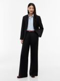 Black Timeless Wool Blend Wide Leg Trousers  Women