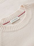 Beige Wool Blend Relaxed Jumper With Cashmere  Women