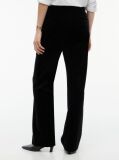 Black Slim Bootcut Velvet Trousers  Women