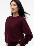 Red Tonal Logo Crew Neck Sweatshirt  Women