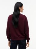 Red Tonal Logo Crew Neck Sweatshirt  Women