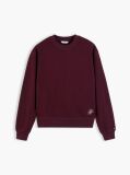 Red Tonal Logo Crew Neck Sweatshirt  Women