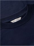 Μπλε Βαμβακερό T-Shirt Με Κλασική Λαιμόκοψη Και Λογότυπο  Γυναίκες