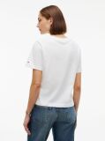 Μπεζ Βαμβακερό T-Shirt Με Κλασική Λαιμόκοψη Και Λογότυπο  Γυναίκες
