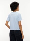 Blue Logo Interlock Knit Crew Neck T-Shirt  Women
