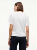 Beige Logo Interlock Knit Crew Neck T-Shirt  Women