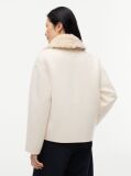 Beige Double-Faced Wool Blend Relaxed Jacket  Women