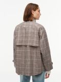 Multi Check Raglan Sleeve Relaxed Cape Coat  Women