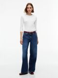 Beige Slim Crew Neck Long Sleeve T-Shirt  Women