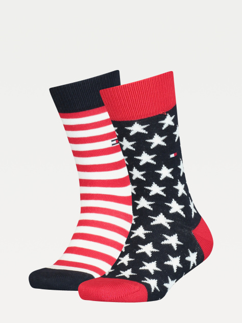 Multi 2-Pack Stars And Stripes Socks  Kids Unisex