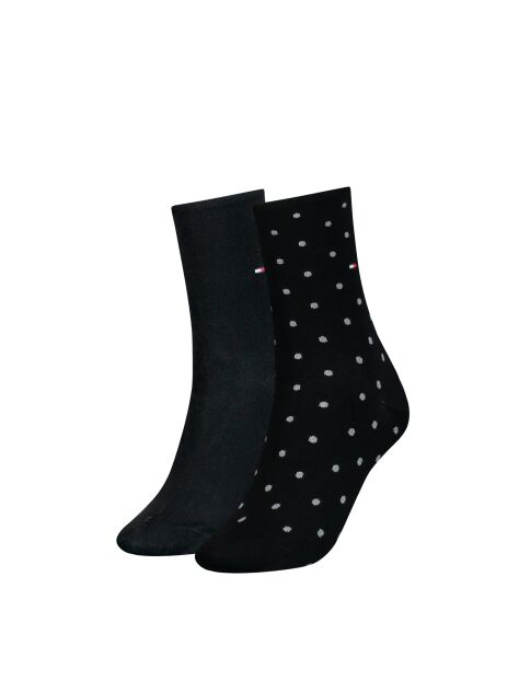Black Tommy Hilfiger Dot Women's Socks (2 pack)  Women