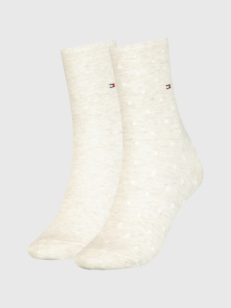 White Tommy Hilfiger Dot Women's Socks (2 pack)  Women