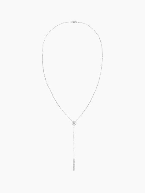 Silver Bar Chain Necklace  Women