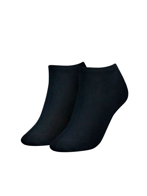 Blue 2-Pack Contrast Trainer Socks  Women