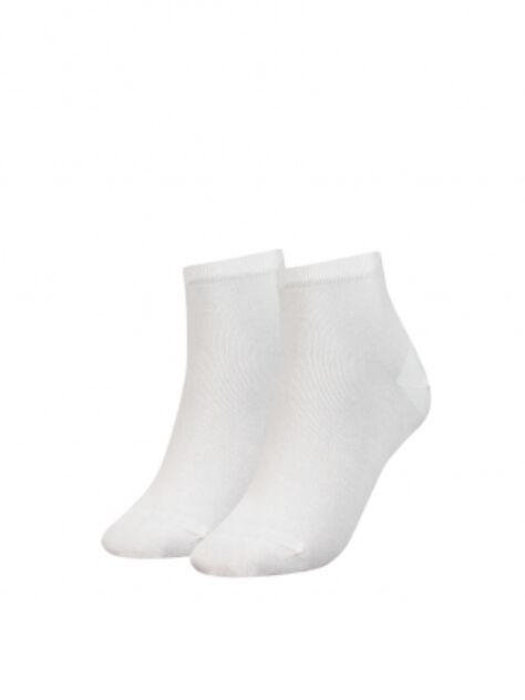 White 2-Pack Stretch Cotton Short Socks  Women