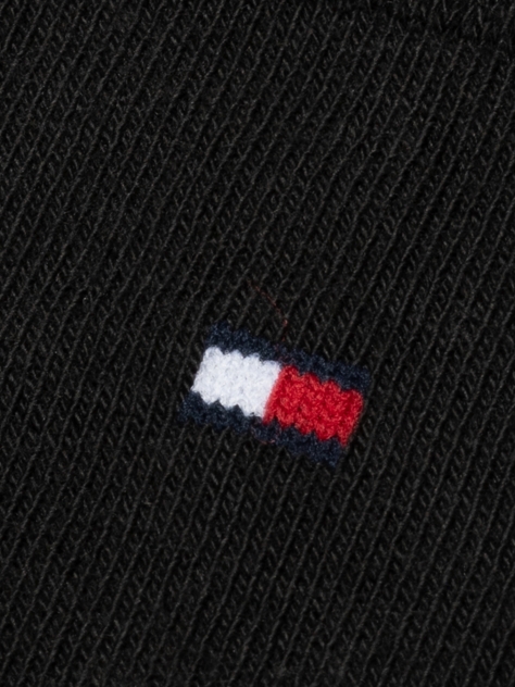 Black TH Children Sock Basic 2P  Kids Unisex