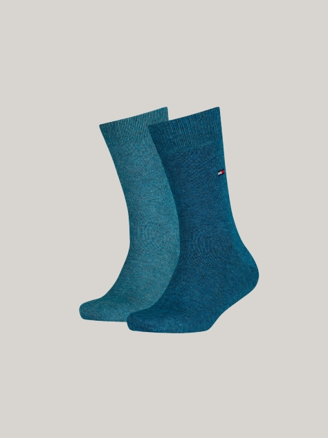 Blue TH Children Sock Basic 2P  Kids Unisex