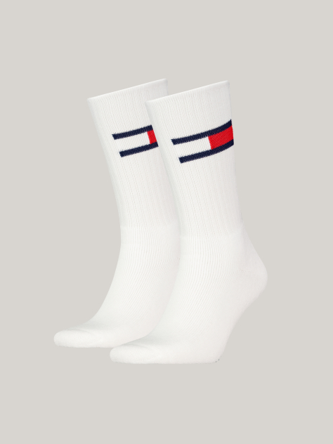 White Unisex Crew socks 2 pack  Unisex
