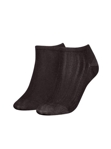 Black 2-Pack Trainer Socks  Women