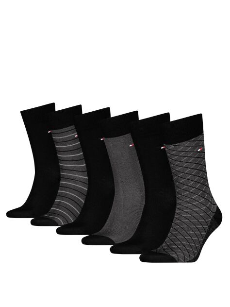Black 6-Pack Socks Gift Set  Men