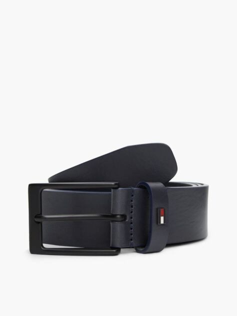 Blue Tonal Leather Belt  Men